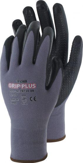 TR720 GRIP PLUS Montagehandschuh Nylon mit Nitril-Beschichtung und Noppen